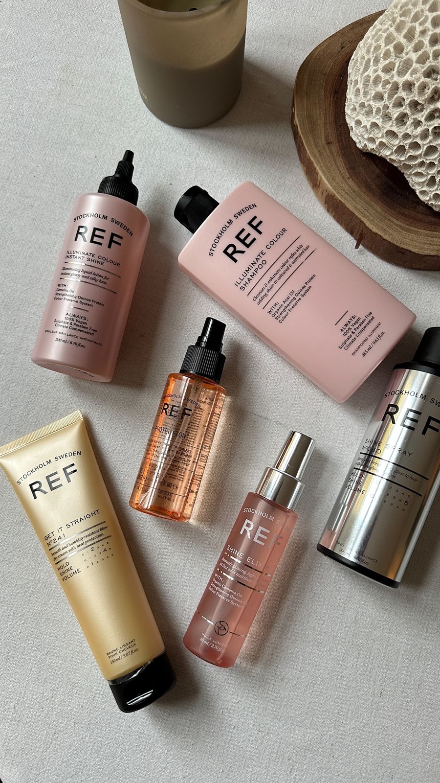 REF Stockholm shampoo, conditioner en haarmasker voor hair extensions