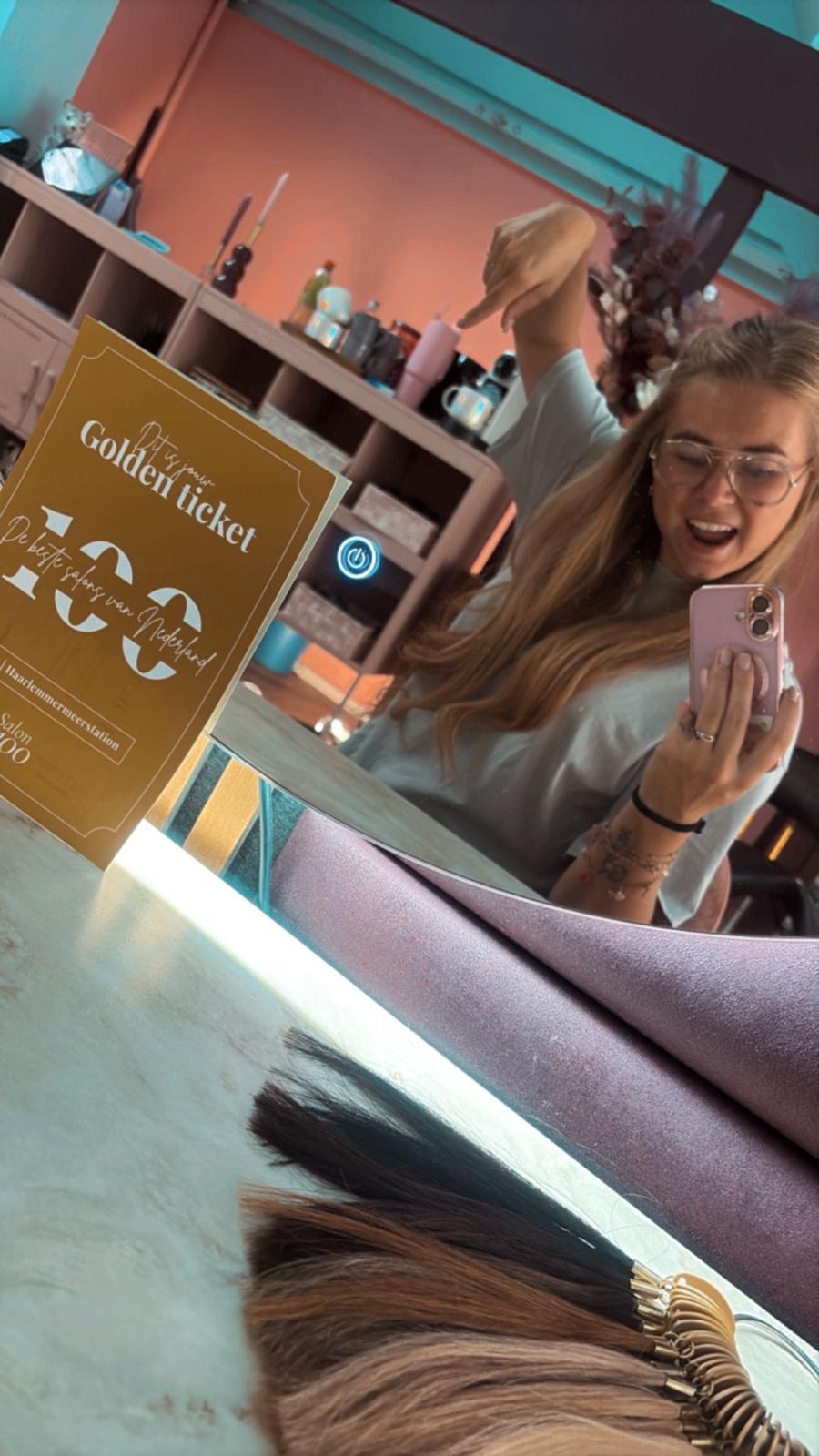 Werken in de hair extensions salon – luxe boutique sfeer