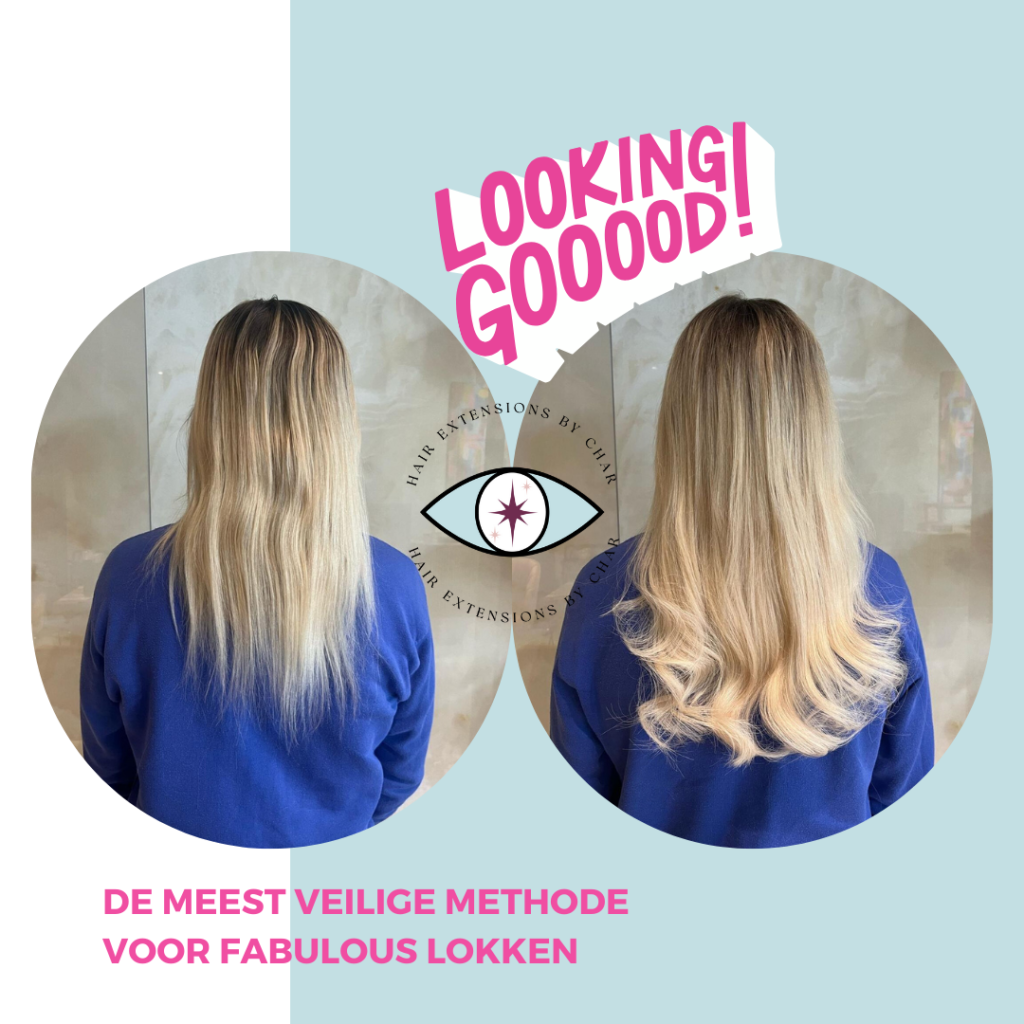 Keratine wax hair extensions voor dun haar